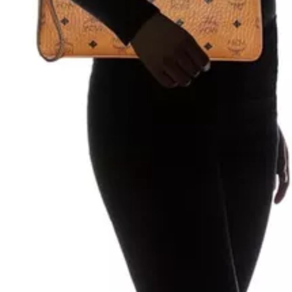 MCM Cognac Visetos Original Medium Pouch NWT